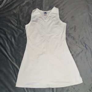Adidas White Dress with V-Neck Top